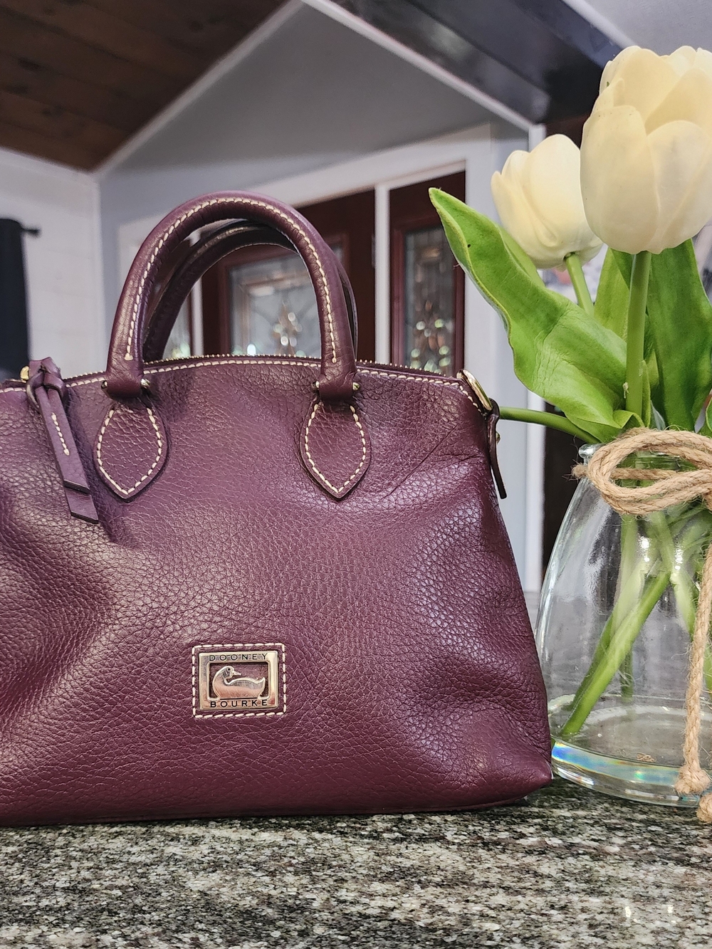 Dooney & Bourke Dillen Women's Plum Leather Satchel